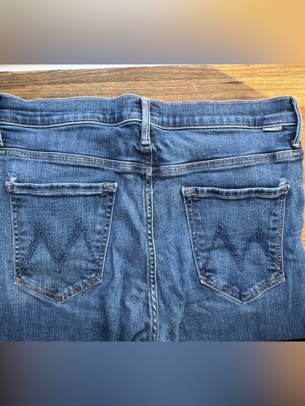 Mother Insider Crop Step Fray Straight Leg Size 31 - Picture 6 of 11